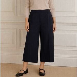 Kate Spade Black Culotte Wide Leg Crop Pants Size 12 21.5”